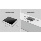 Cooktop de Indução Dako Supreme 4 Zonas Slide Control 7000W Preto - 220V
