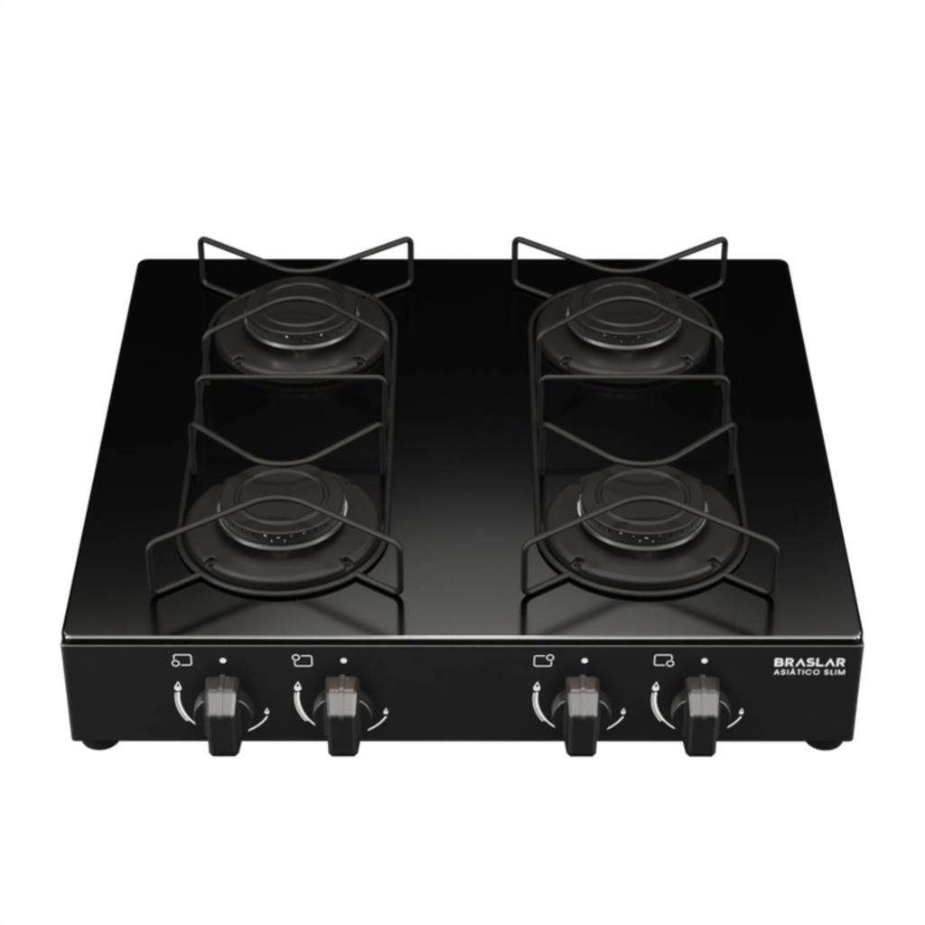 Fogão de Mesa 4 Bocas Braslar — Preto