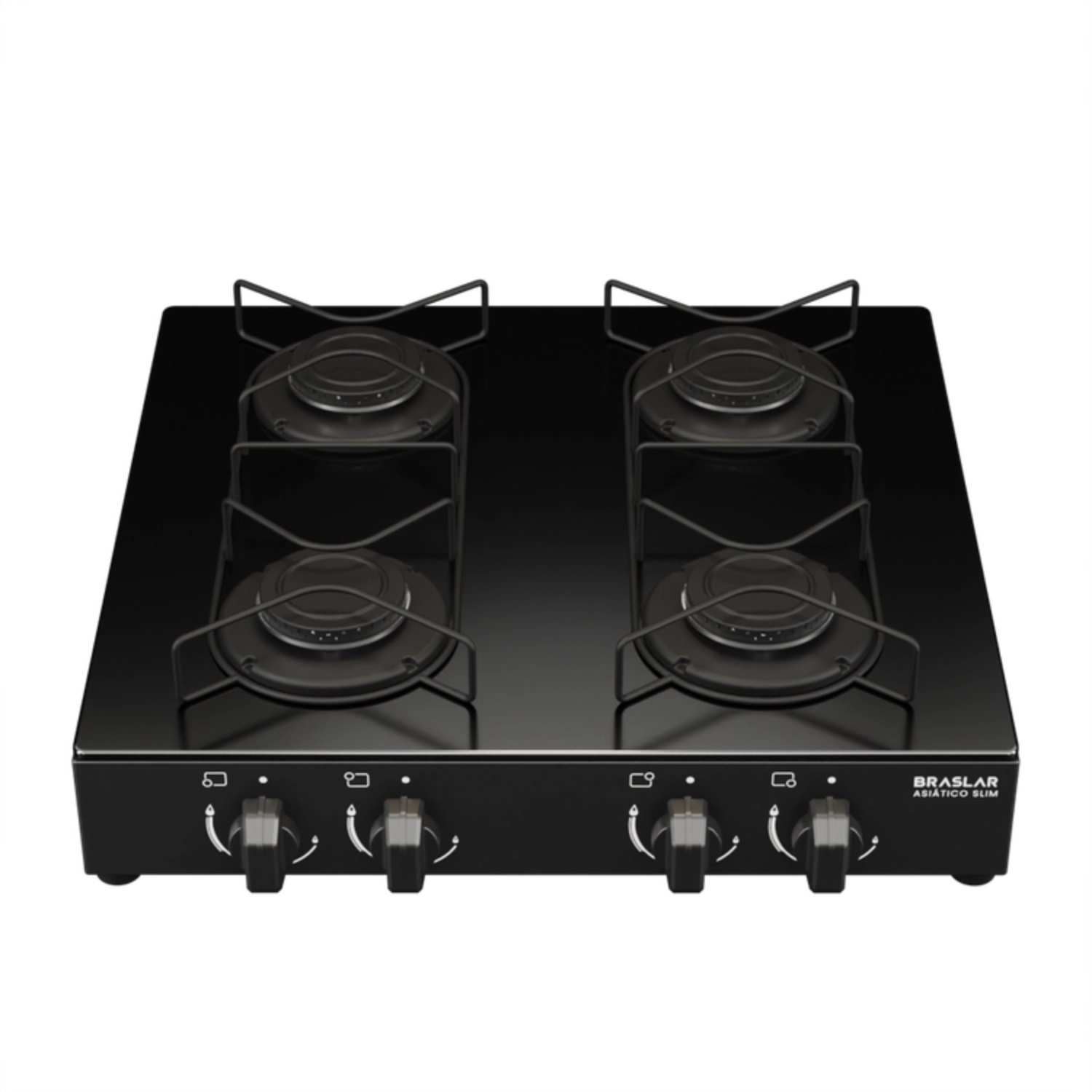 Fogão de Mesa 4 Bocas Braslar — Preto