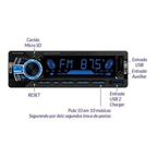 Auto Rádio Automotivo Roadstar Rs2751br Bt