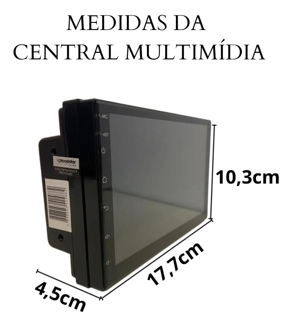 Central Multimídia Android Rs815br 7Pol