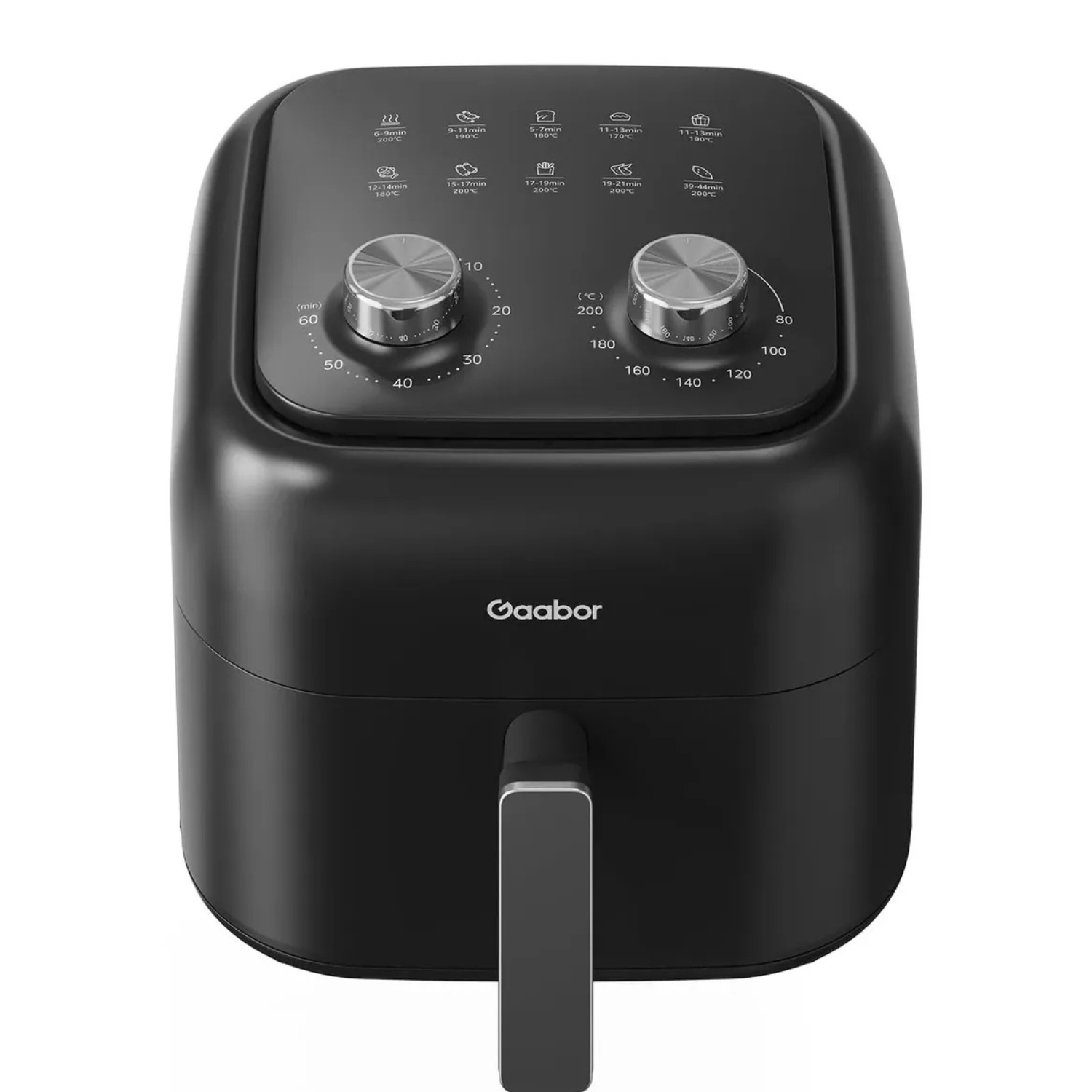 Air Fryer Fritadeira Elétrica Gaabor Antique 6,5L 1600W Sem Óleo Preta