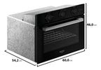 Forno de Embutir Elétrico Dako Supreme 52L Grill Timer Analógico Preto