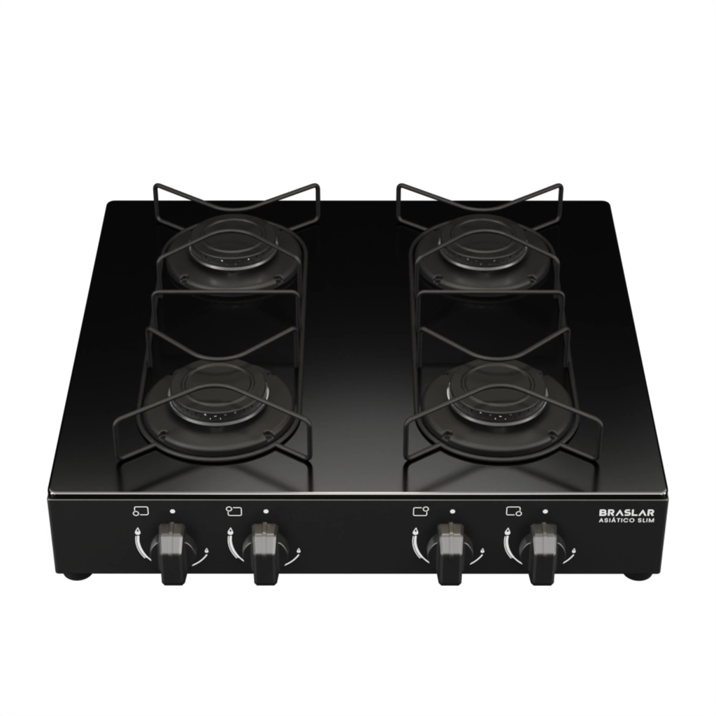 Fogão de Mesa 4 Bocas Braslar — Preto