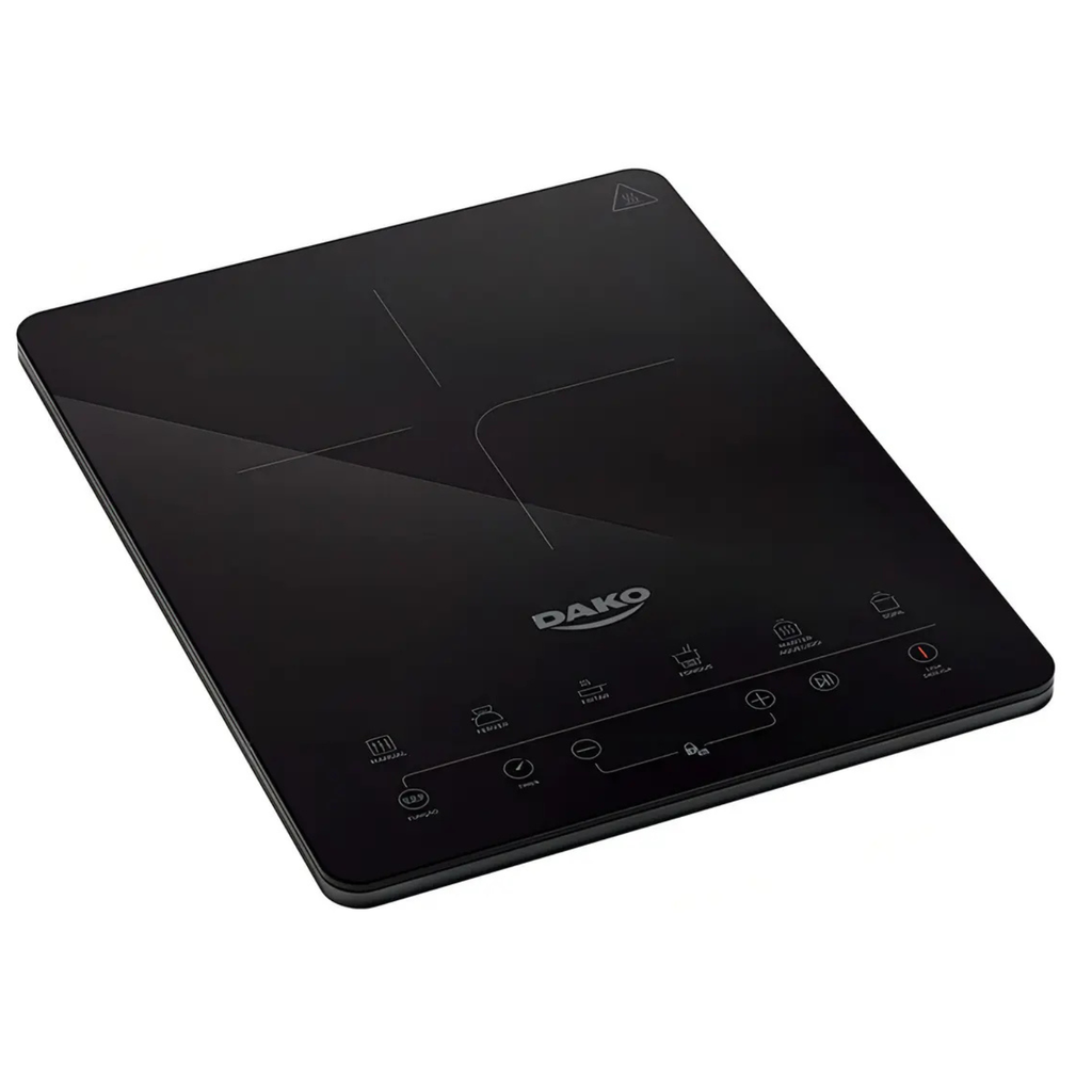 Cooktop de Indução Portátil Dako 1 Zona 1500W Painel Touch Preto - 127V