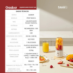 Mini Liquidificador Portátil Gaabor Poket FP03T-WH01A USB Recarregável Branco