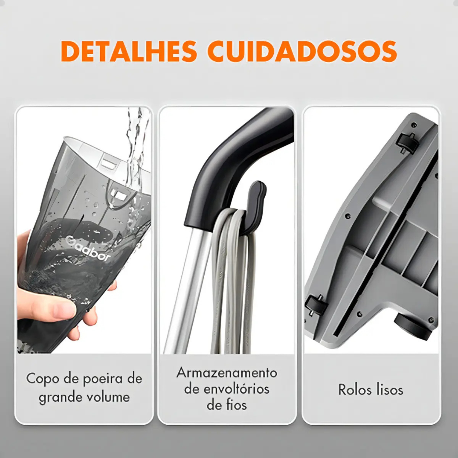 Aspirador de Pó Vertical Gaabor Smart Sweep GVCW-M15A 1000W 1,5L Preto