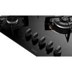 Cooktop 5 Bocas a Gás Atlas UTop Mesa de Vidro 2 Mega Chamas Preto