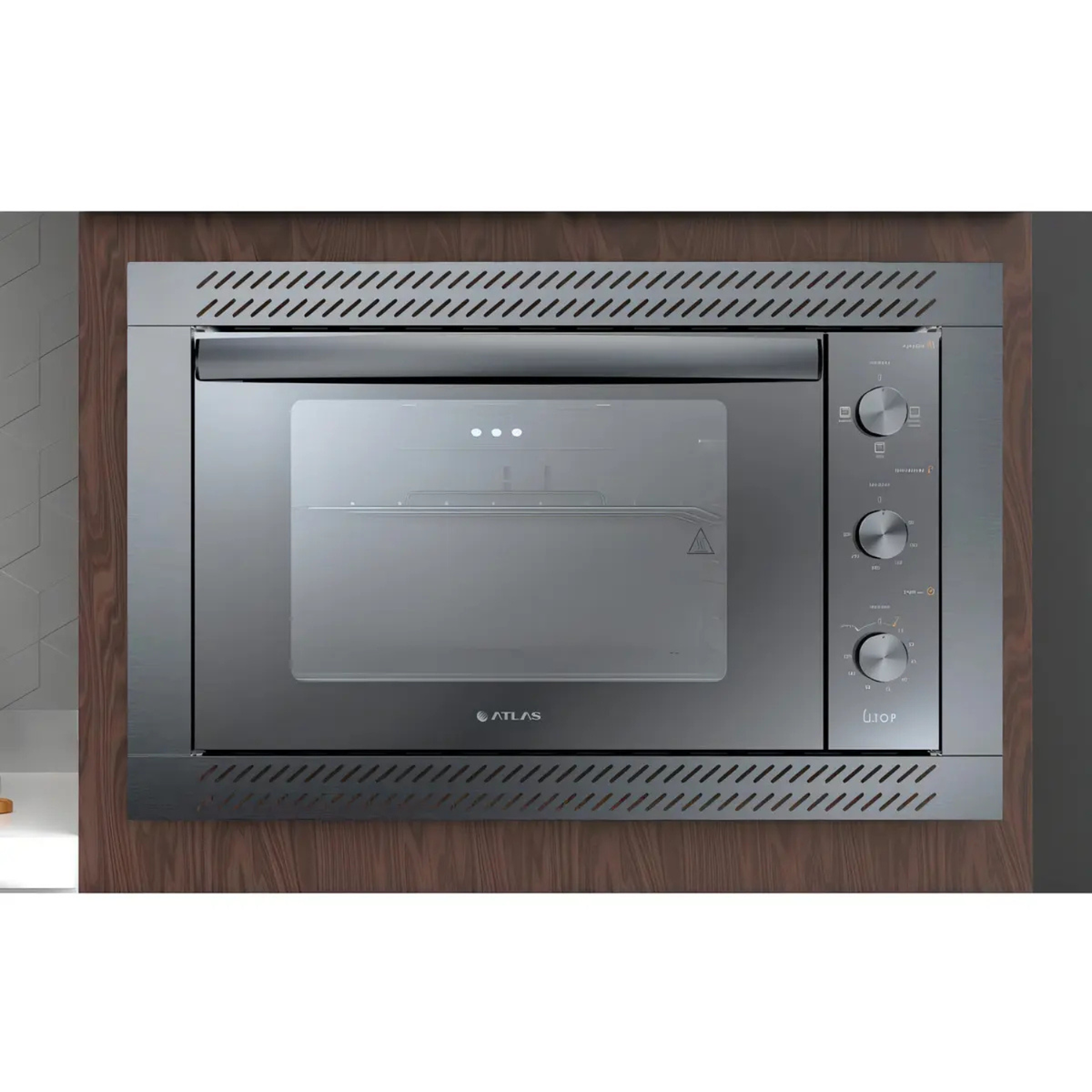 Forno de Embutir Elétrico Atlas U Top Style 44L Grill Timer Espelhado