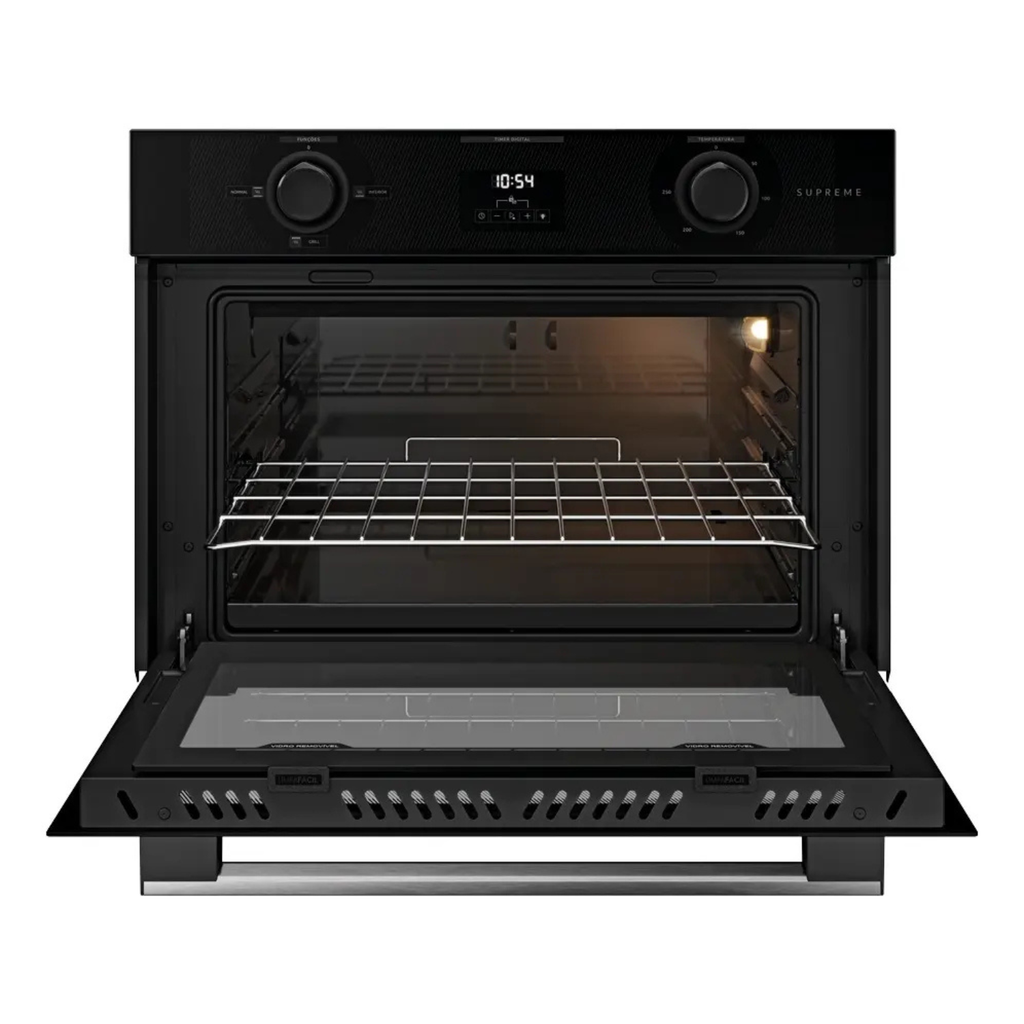 Forno de Embutir Elétrico Dako Supreme 52L Grill Timer Digital Preto