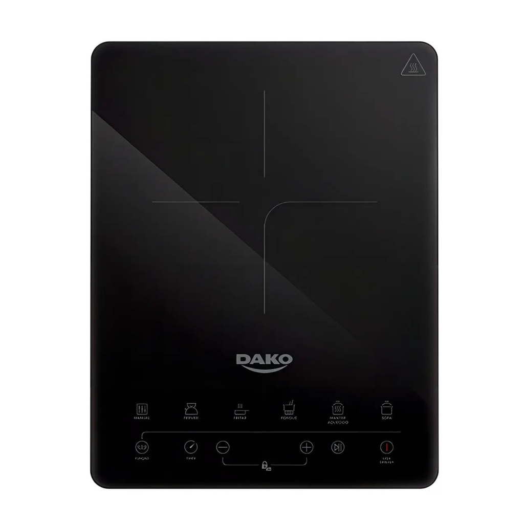 Cooktop de Indução Portátil Dako 1 Zona 1500W Painel Touch Preto - 127V
