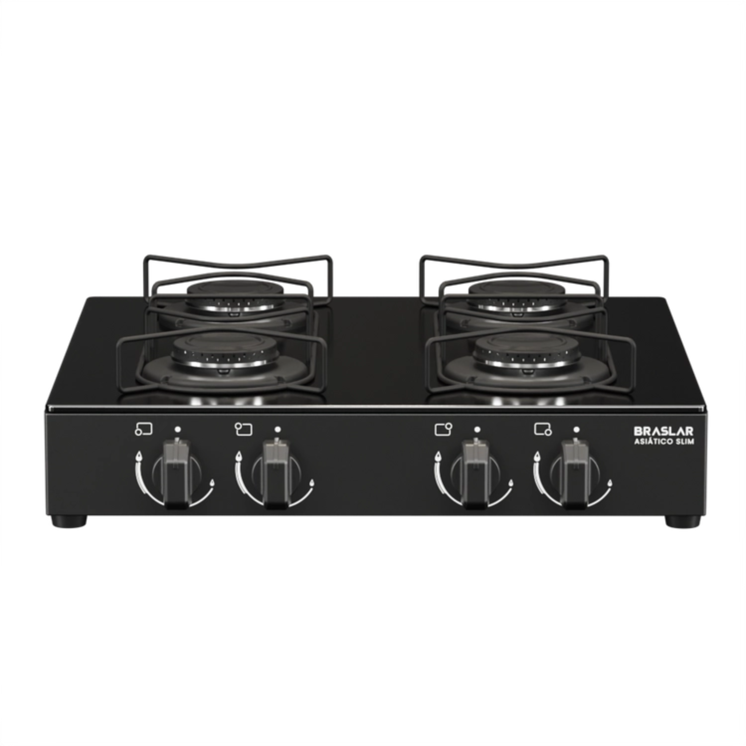Fogão de Mesa 4 Bocas Braslar — Preto